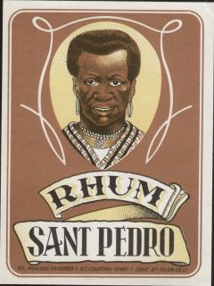 Rhum Sant Pedro / Rum   Etikett   etiquette   label   # 216