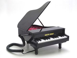 Das lustige Klavier Telefon in schwarz