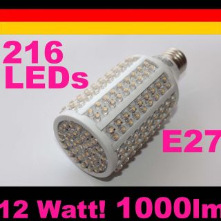 E27 Birne 216 LEDs 12 Watt echter 100 Watt Glühbirne Ersatz HELL E14