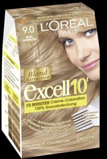 LOREAL Paris Excell 10´ Haarfarbe HELLES NATURBLOND 9.0 L´OREAL