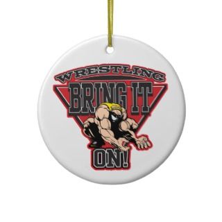 Wrestling Bring It On Christmas Ornament