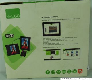 Shogo präsentiert digitalen Bilderrahmen 8 Zoll Touchscreen W Lan