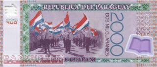 Paraguay   2.000 Guaranies 2008   Polymer Pnew(234a) UNC