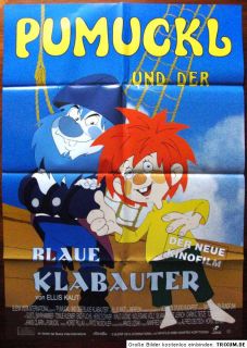blaue Klabauter 1994 Gustl Bayrhammer Zeichentrick Plak A1#233
