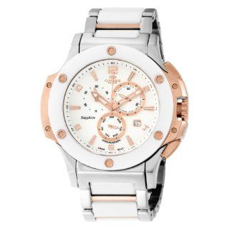 Oniss ON612 M White Mens Bold Collection Swiss Chronograph Watch