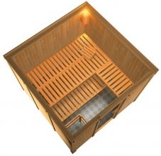 Sauna Aktionsset Arvika Sauerland 4   231 x 231 cm Set 1