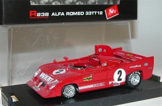 Brumm r238, Alfa Romeo 33TT12, 1° Monza 1975 #2, 1/43