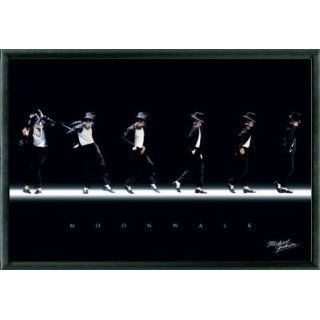 Michael Jackson Poster und Kunststoff Rahmen   Moonwalk I (91 x 61cm