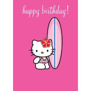 Hello Kitty, Happy Birthday Greetings Card, Surfer Küche