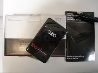 Audi Externe 250GB USB Festplatte 100 Jahre Audi