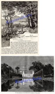 Ludwig II. Tod Herrenchiemsee Park Latona Anlagen 1886