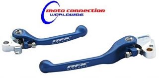 RFX Aluminium flexi brake & clutch levers Blue Yamaha YZF250 01 06