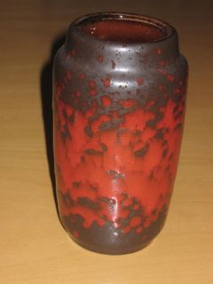 Scheurich Keramik Vase Pottery 231 Germany rote Laufglasur
