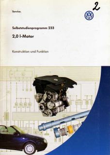 SSP 233 VW GOLF 4 Motor 2,0L 85kW Handbuch AQY
