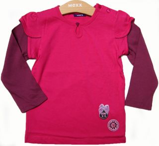 MEXX® Shirt langarm pink lila Gr. 74   92 NEU Girls