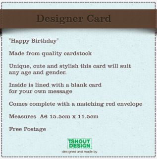 Unique Cute Handmade Designer Card Unisex HAPPY BIRTHDAY Top Quality