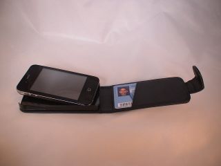 iPhone 4 4G Leder Tasche flip case mit Kreditkartenfach