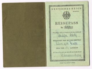REISEPASS DEUTSCHES REICH WÜRTTEMBERG BÖBLINGEN 1930
