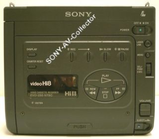 Worlds Smallest Sony EVO 250 Hi8 Video8 8mm HiFi Stereo RCTC/TBC/DNR