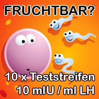 10 Stück LH Ovulationstest Eisprungtest 10 mlU/ml hohe Sicherheit