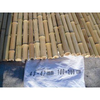 18 20mm 183x183cm goldgelb Bambusrollzaun Rollzaun Bamboo 