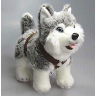 Husky Schlittenhund Malamute mit Geschirr * 25 cm * Plüschtier