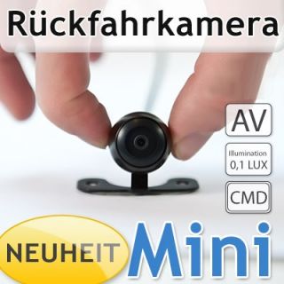 Mini FARB Rückfahrkamera/Einparkhilfe 170° 0,1 LUX CMD Sensor