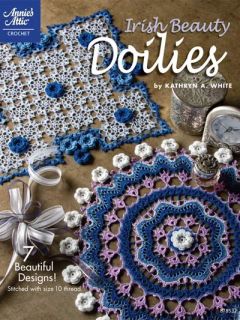 IRISH BEAUTY DOILIES Crochet Pattern Book NEW 7 Designs