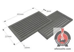 24 x 42 Gussrost Brennraumrost Tafelrost Ascherost Kaminrost Feuerrost