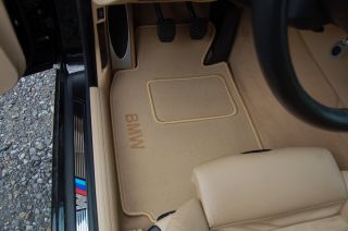 Satz Velour Fußmatten beige BMW 5 er e60 e 61 Limousine Touring 2002