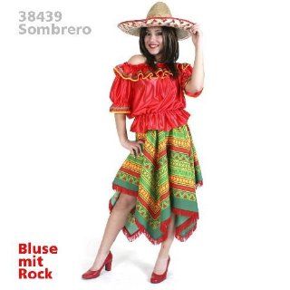 Mexican Girl Mexico Kleid 2tlg. Damen Kostüm Gr 36   42 