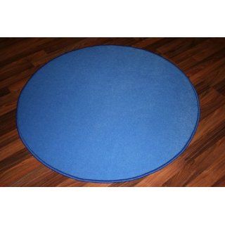 Trend UNI Teppich JOKER blau 195 cm rund Küche & Haushalt