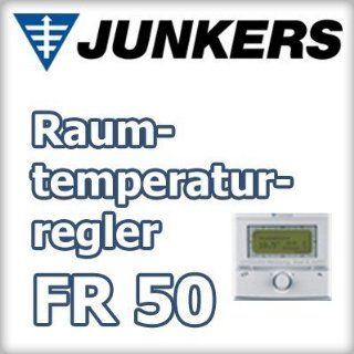 Junkers Raumtemperaturregler FR 50 einfache Bedienung Klartextanzeige