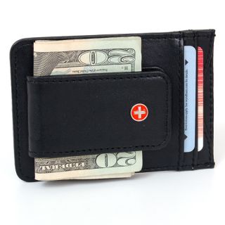 New Leather Money Clip Magnet Slim Wallet Card Case ID