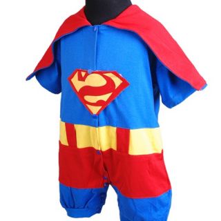 KD292 Baby Jungen Superman Strampler Übermensch Phantasie Kostüm