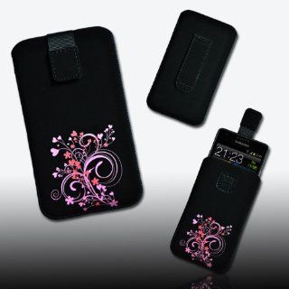 Handy Tasche schwarz/pink D1 3 für Samsung Galaxy ACE 2 / Samsung
