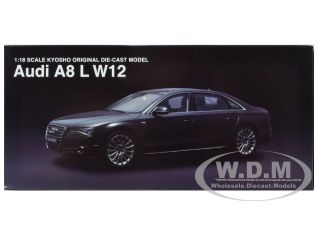 Brand new 118 scale diecast model car of Audi A8 L W12 Night Black