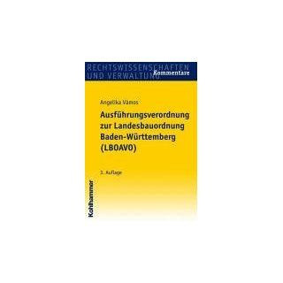 Ausführungsverordnung zur Landesbauordnung Baden Württemberg (LBOAVO