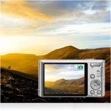Sony DSC W730 Digitalkamera 2,7 Zoll schwarz Kamera & Foto