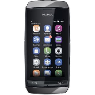 Nokia Handy Asha 306 Smartphone Touchscreen 2 Megapixel GPS GRAU NEU