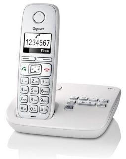 Gigaset E310A Telefon schnurlos mit AB hellgrau 4250366821405
