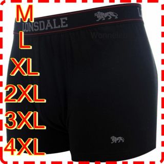 Lonsdale 2 Pants Trunk Shorts Unterhosen schwarz M L XL 2XL 3XL 4XL