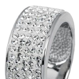 Burgmeister Jewelry Damen Ring Band 925/ Sterling Silber rhodiniert