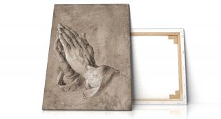 Betende Hände, Albrecht Dürer, Druck auf Leinwand, Kunstdruck, Repro