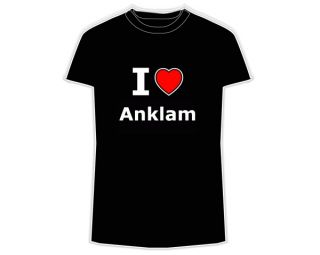 Shirt girlie I love Anklam S 3XL