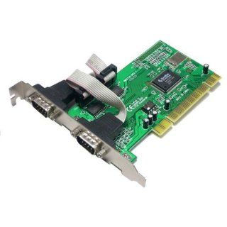PCI zu Seriell Com 2 Port RS232 RS 232 KARTE Adapter 