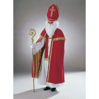 Herren Kostüm Bischof Nikolaus Unterkleid Umhang Mitra 