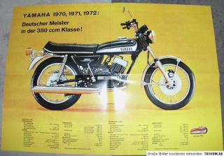 YAMAHA RD 350 PROSPEKT 1973 MITSUI JAPAN DT.MEISTER ´70