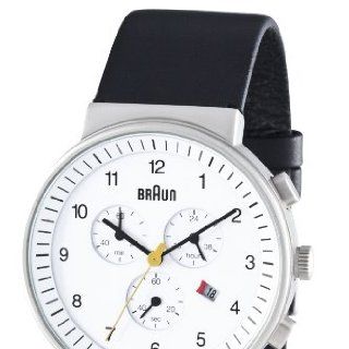Braun Herren Armbanduhr XL BN0035WHBKG Chronograph Leder BN0035WHBKG