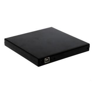 Portable USB 2.0 DVD CD DVD Rom SATA External Case Slim for Laptop